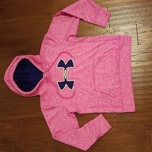 Under Armour ladies cold gear pink hoodie
